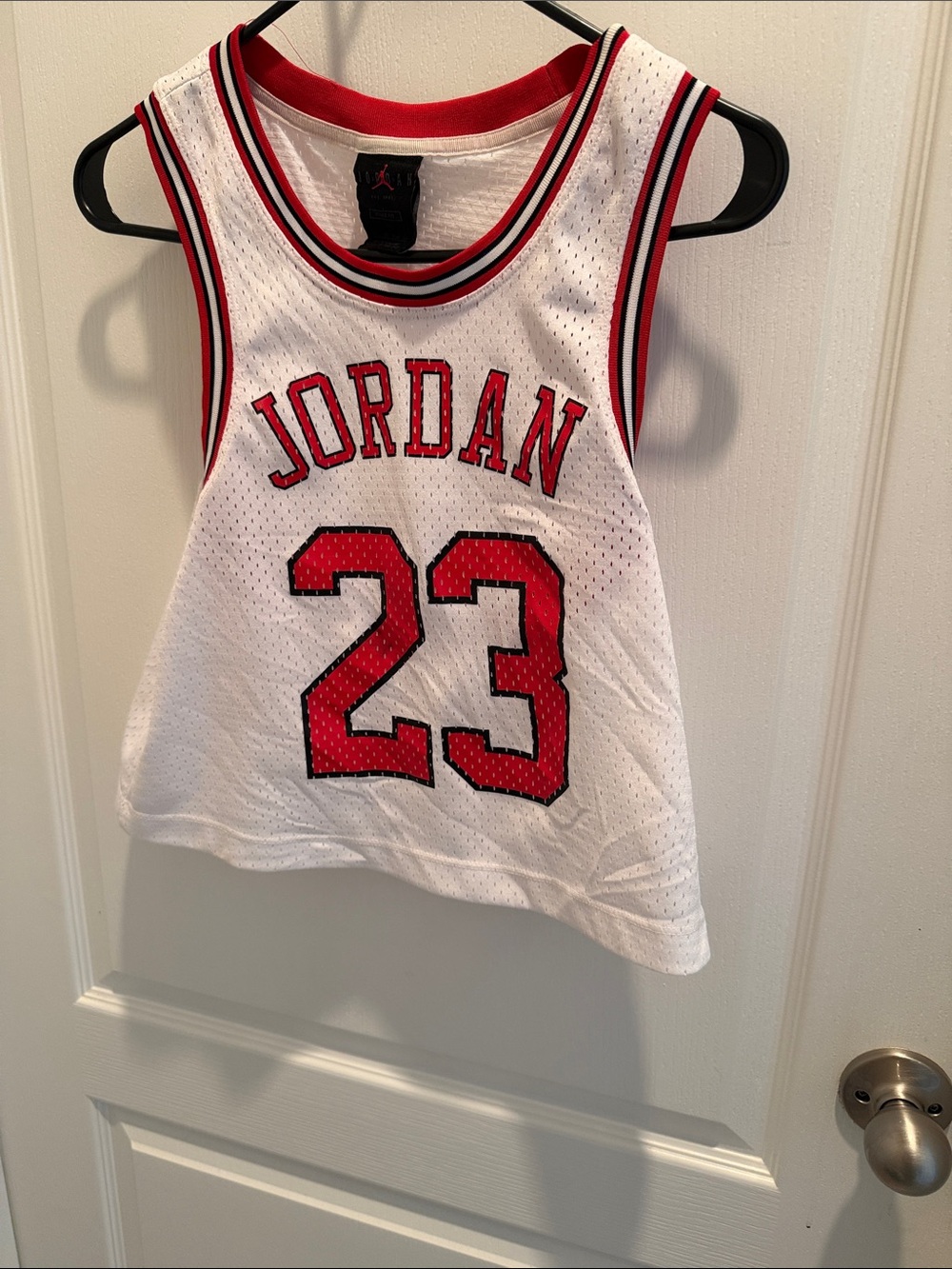 Jordan White & Red Women XS Basketball Jersey crop Jerseys